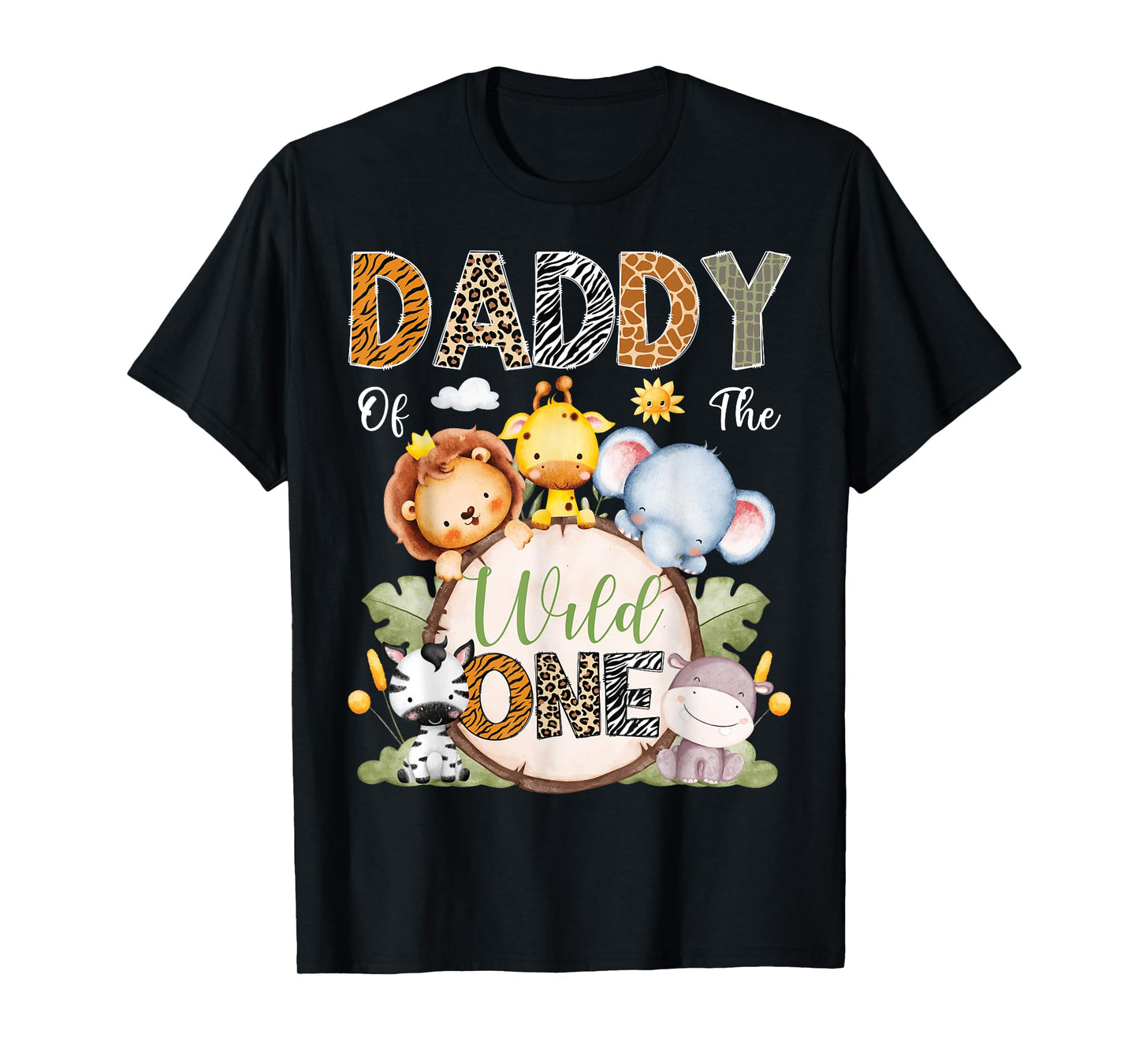 Daddy Of The Wild One 1St Birthday Boy Safari Jungle T-Shirt