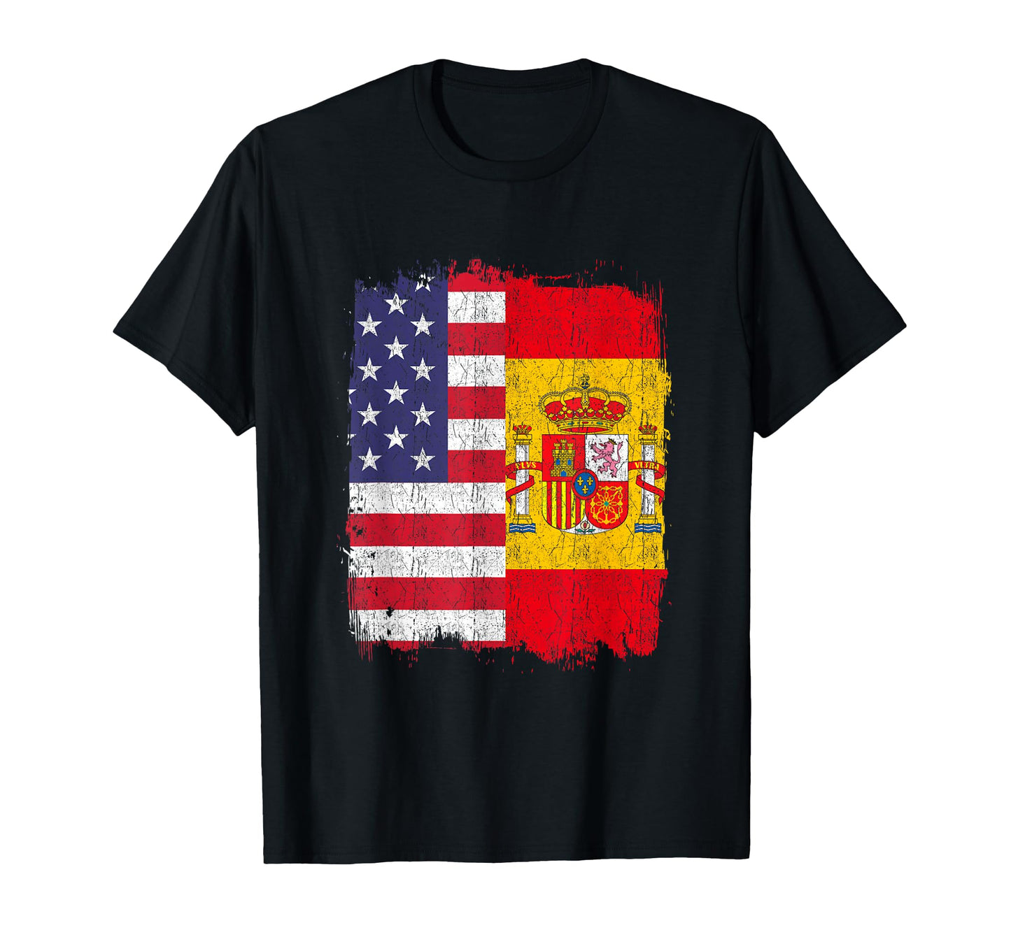 USA Spain Flag American Spanish T-Shirt