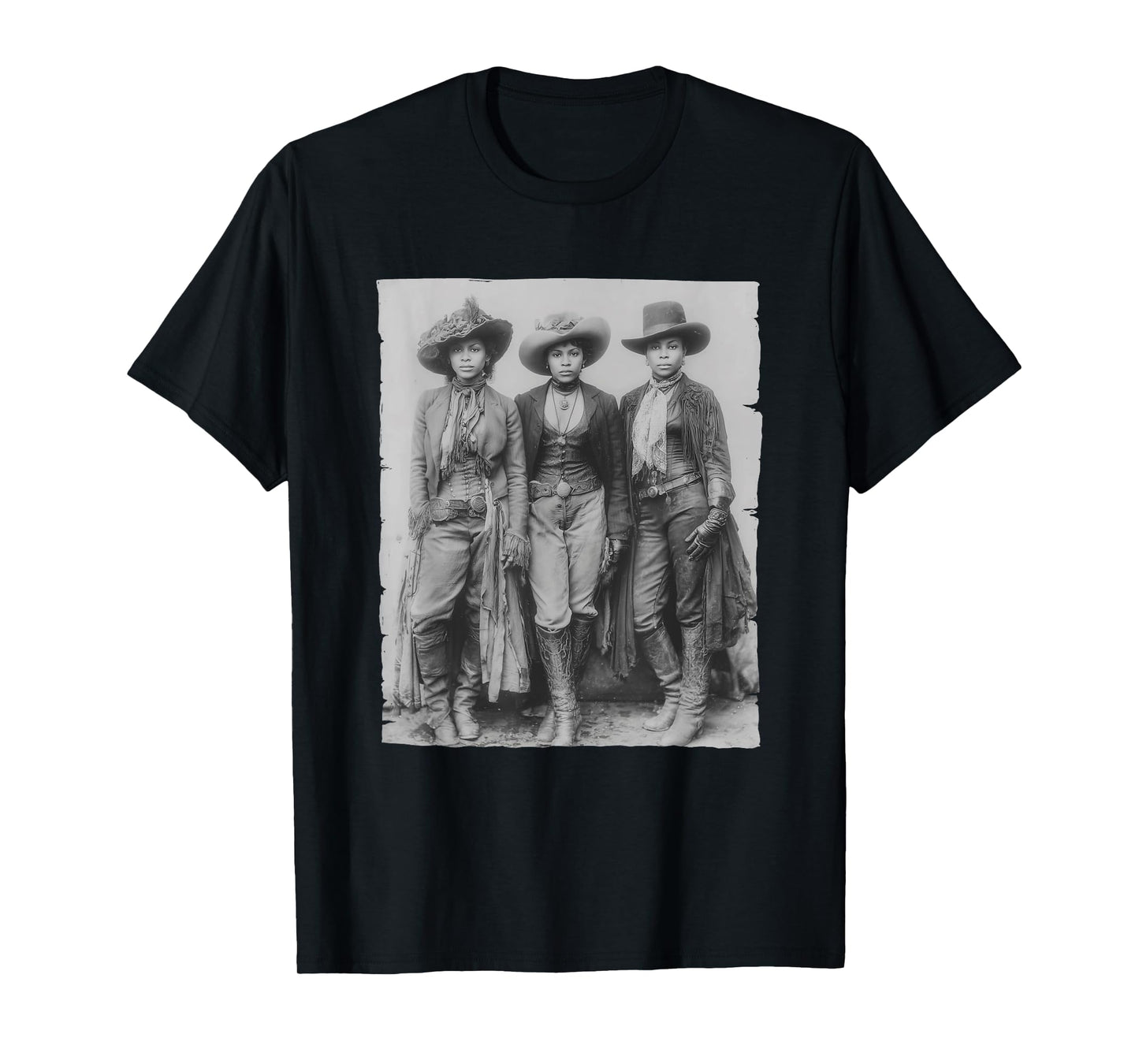 Black African American Cowgirl Western Country Texas Rodeo T-Shirt