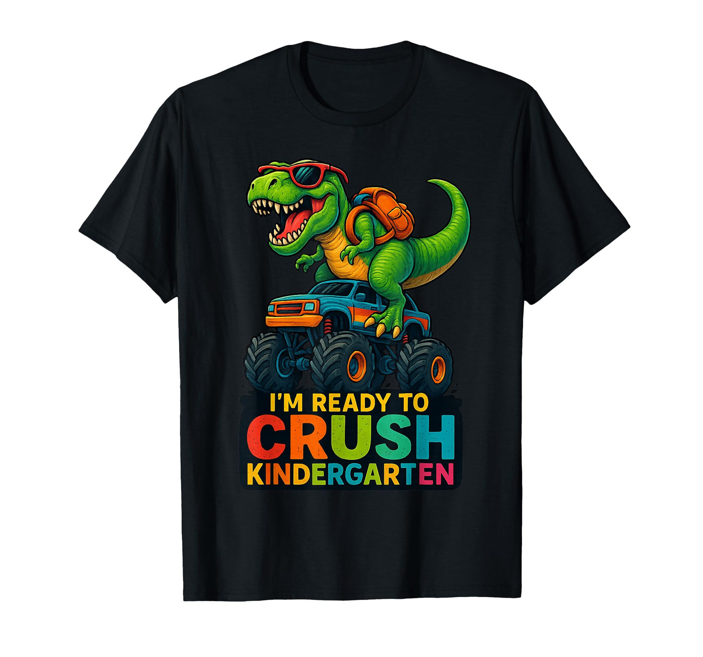 Back To School Boy Dinosaur I'm Ready To Crush Kindergarten T-Shirt