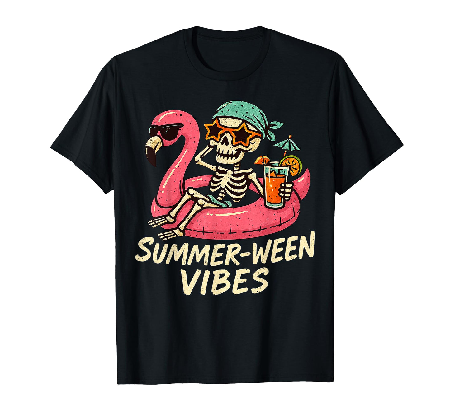Halloween Summer Ween Skeleton Float Costume Boys Girls Kids T-Shirt