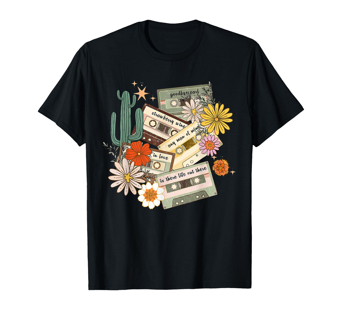 90s Country Music, Southern Farm, Old Mixtape Cassette Music T-Shirt