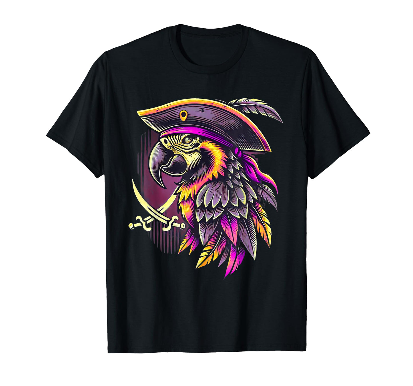 Parrot Pirate Freebooter Jolly Roger Pirate Parrot T-Shirt