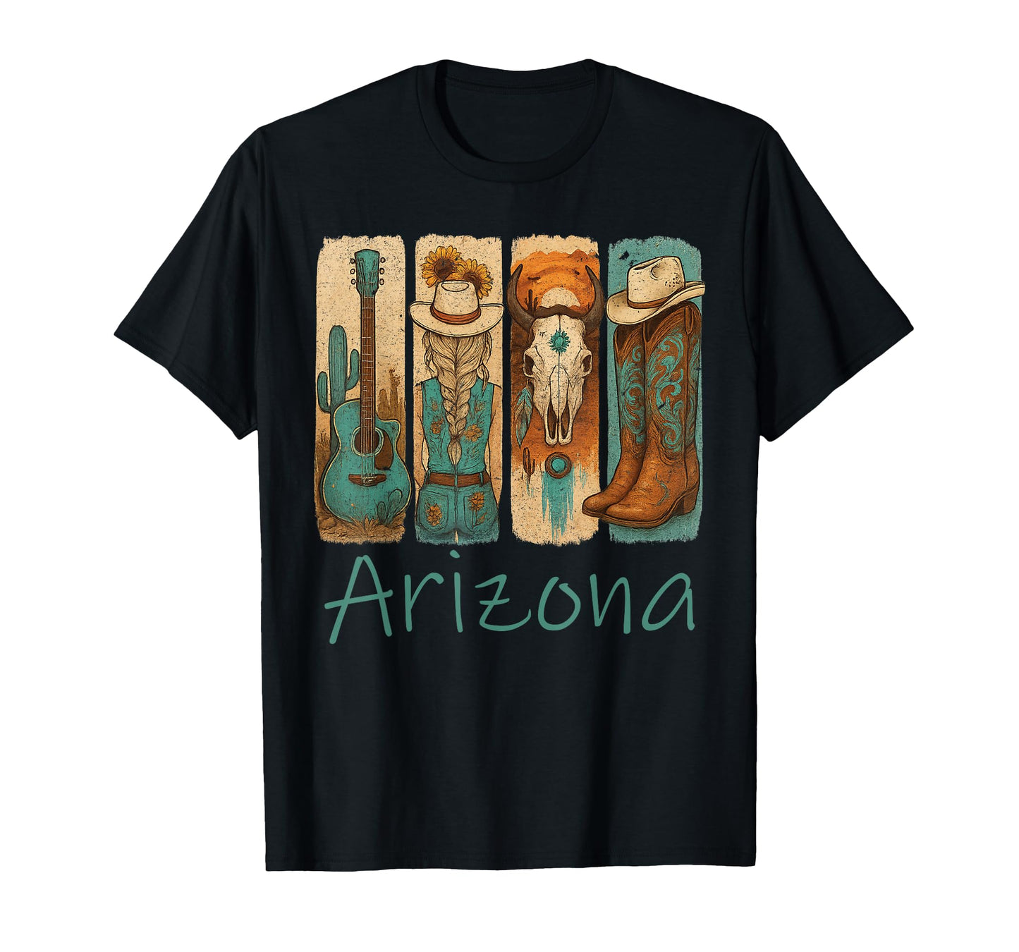 Arizona - Vintage Western Country Desert Design T-Shirt