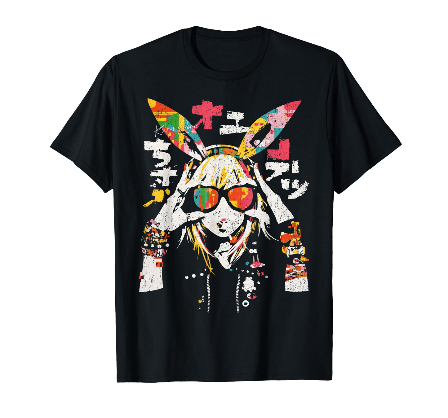 Japanese Streetwear Cyberpunk Y2K Retro Techwear Manga Anime T-Shirt