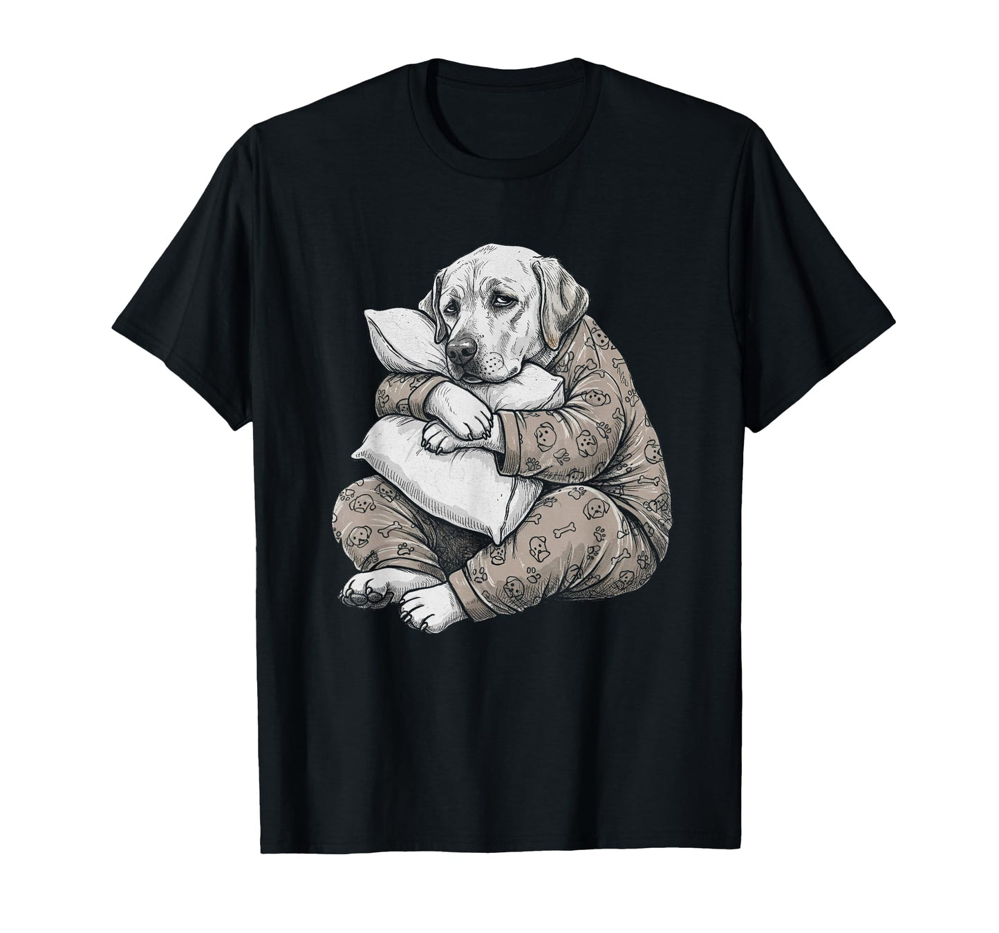 Funny Sleepy Labrador Retriever Pajama Men Women Kids Lab T-Shirt