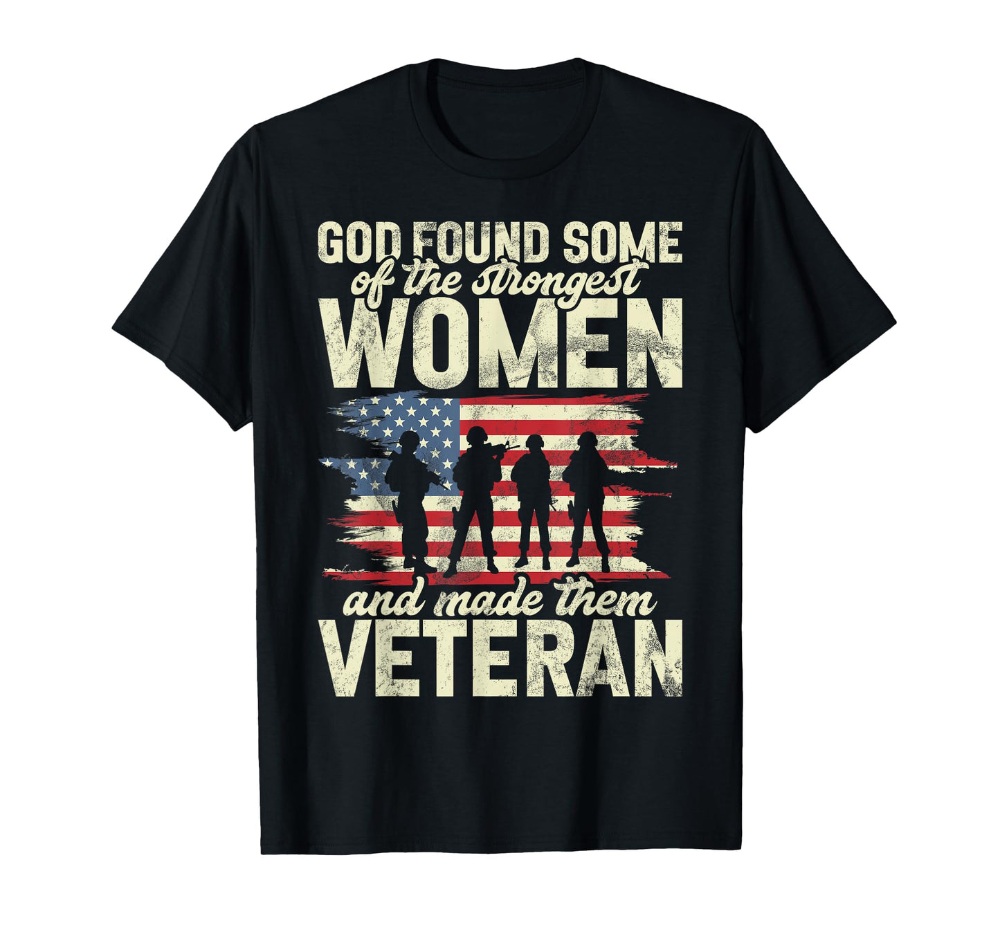Female Veteran Veteran's Day Women Veteran Soldier Patriotic T-Shirt