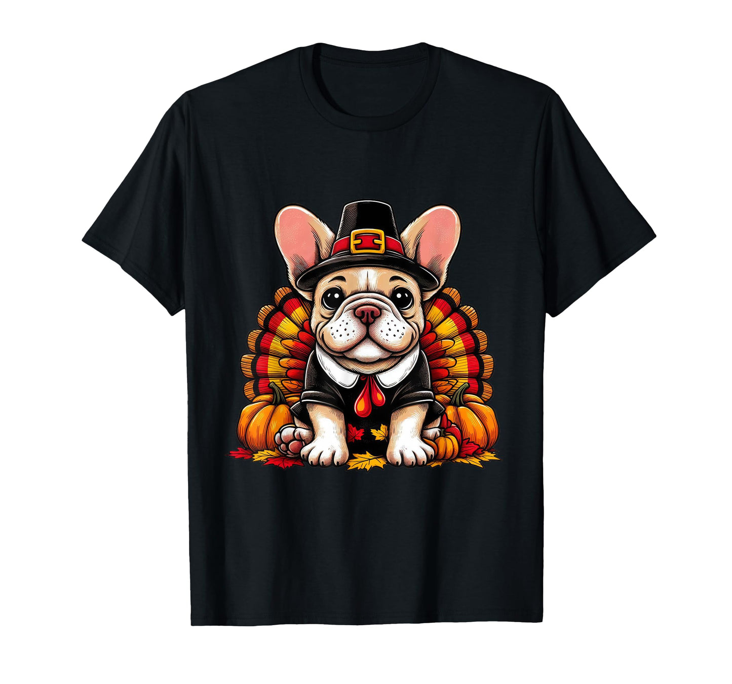 French Bulldog Thanksgiving Costume Dog Frenchie T-Shirt