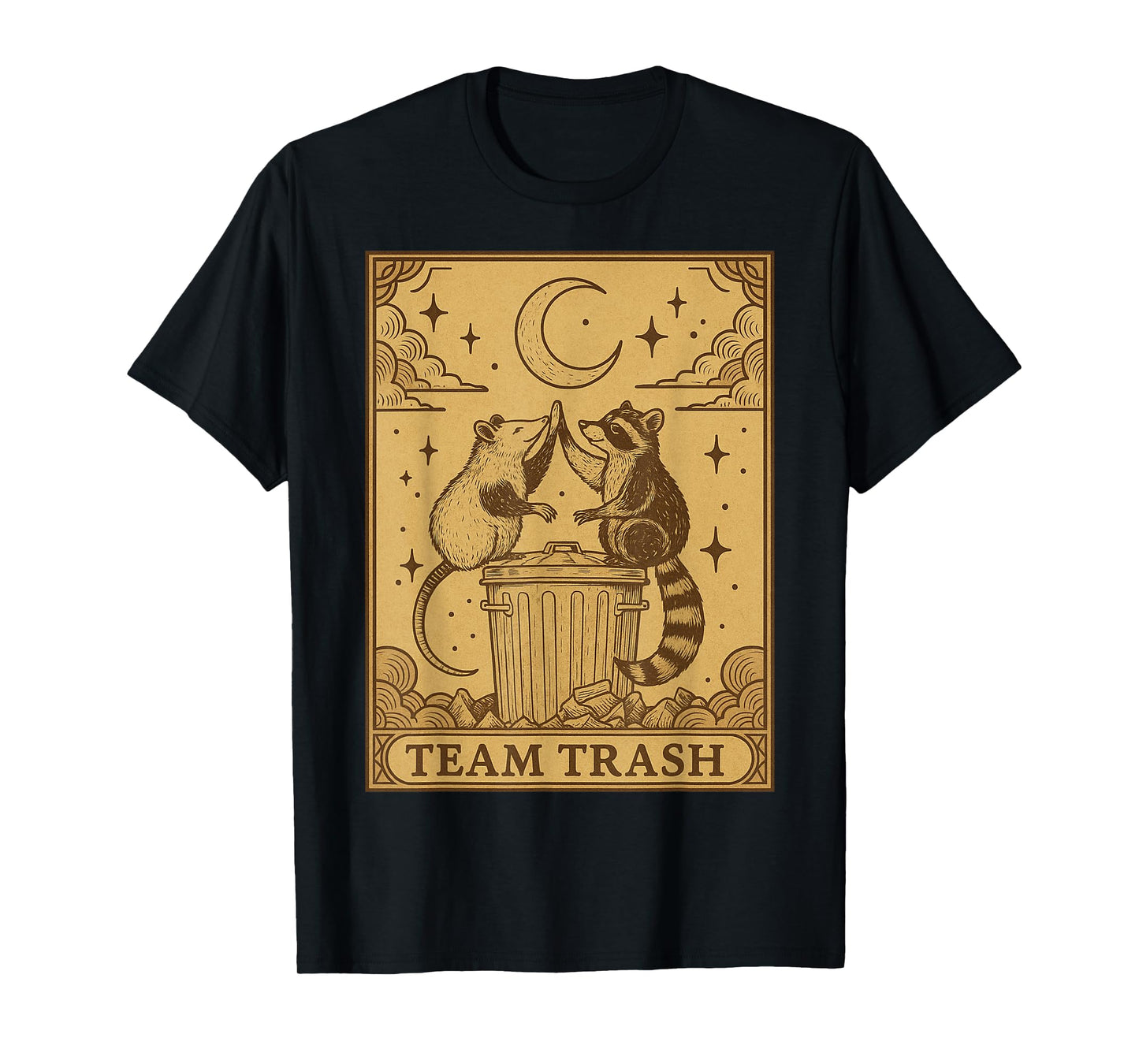 Team Trash Raccoon Saying Meme Costume Raccoon Lover Tee T-Shirt