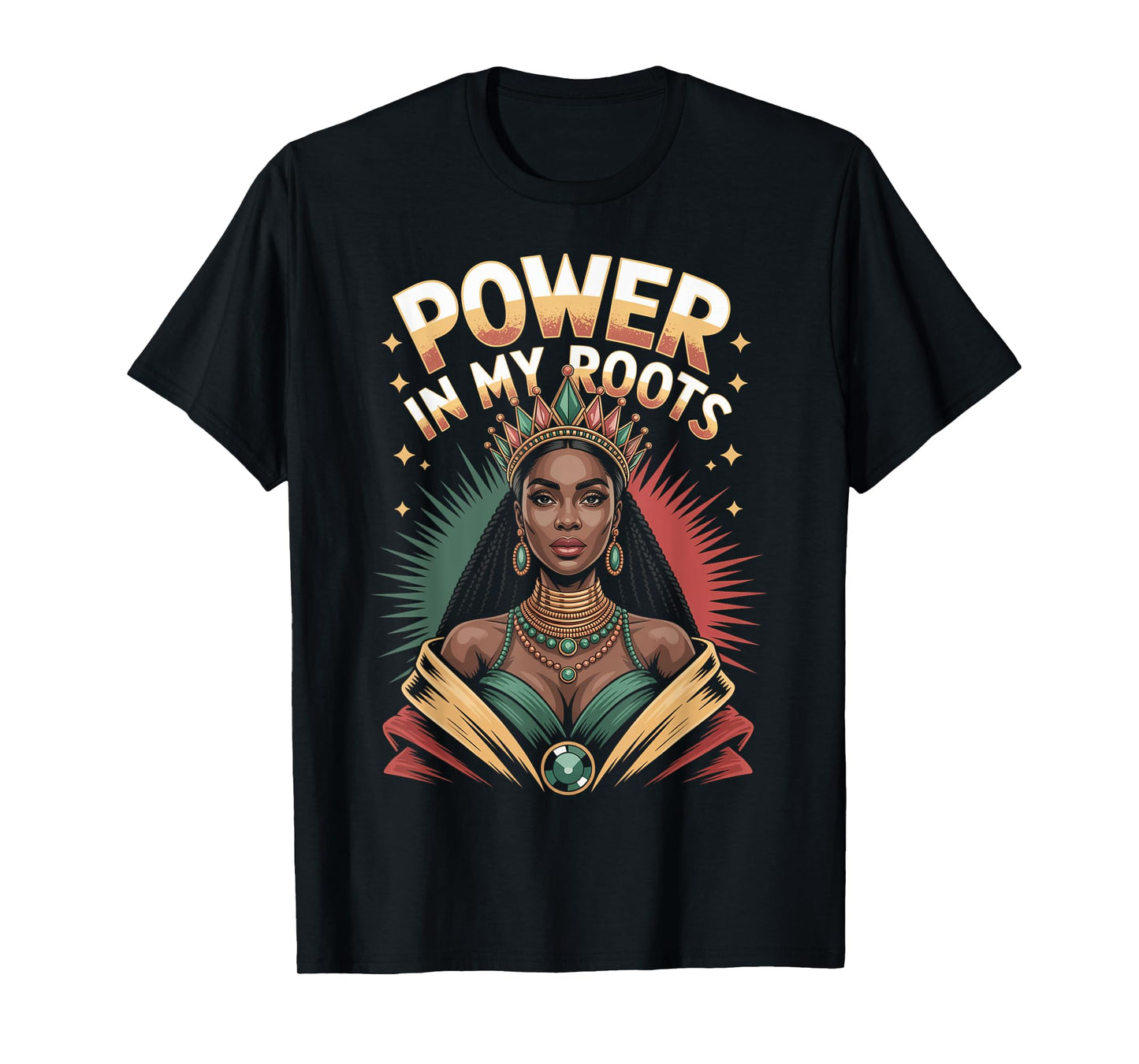 Black Queen Melanin History Juneteenth Pride Black Women T-Shirt