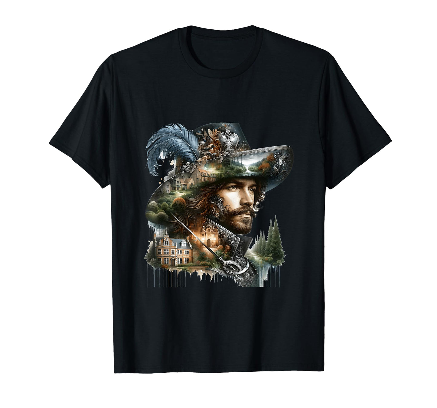 Fantasy Cute Brave French Musketeer T-Shirt
