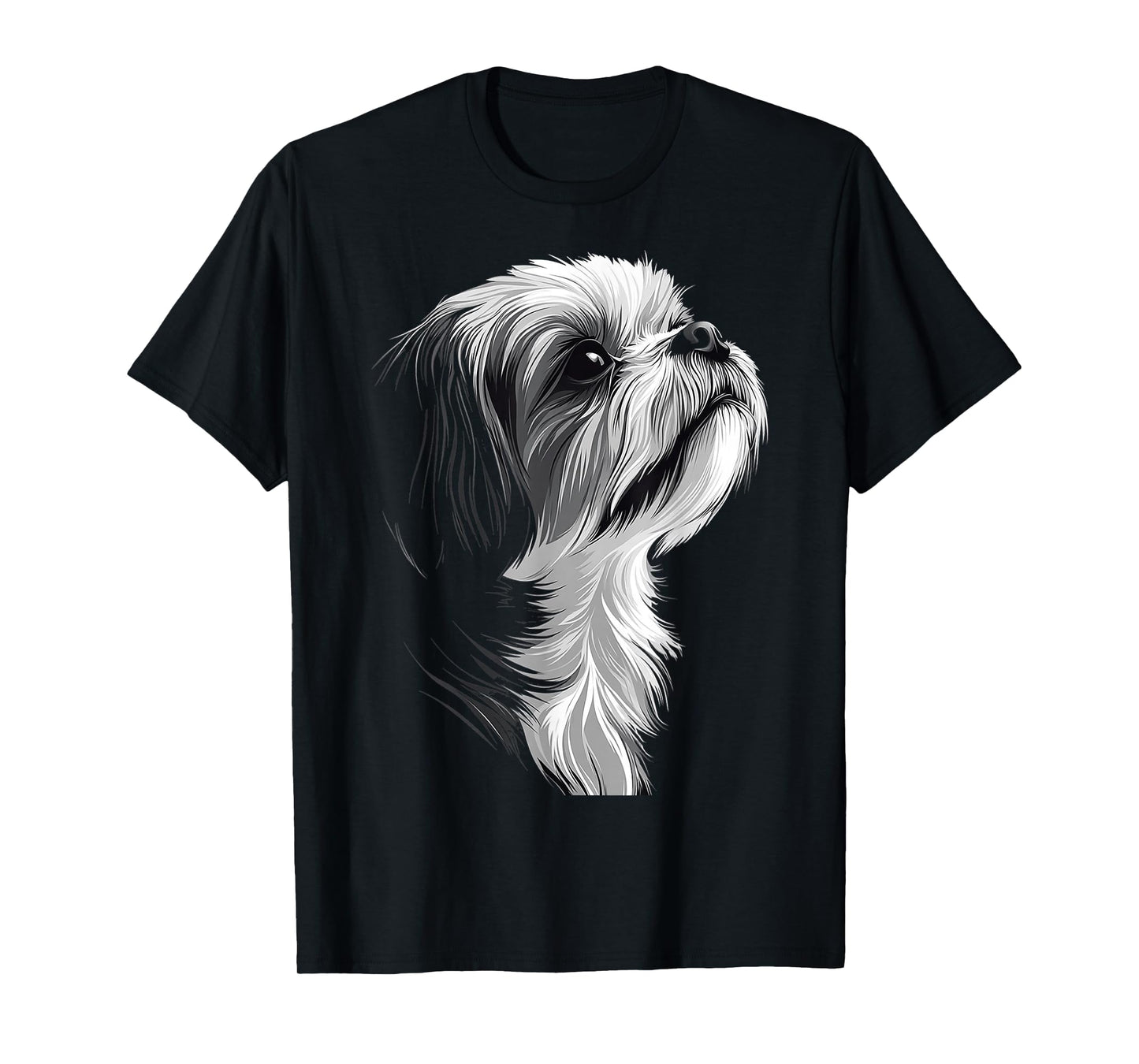 Shih Tzu Dog Graphic Pet Art Shih Tzu T-Shirt