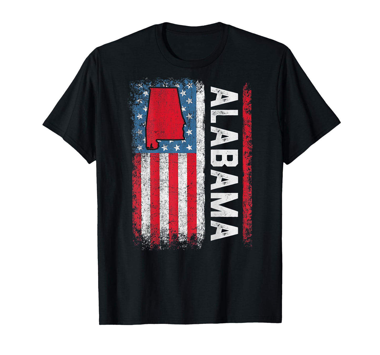 Vintage Alabama State USA Flag Shirt Alabama (On Back) T-Shirt
