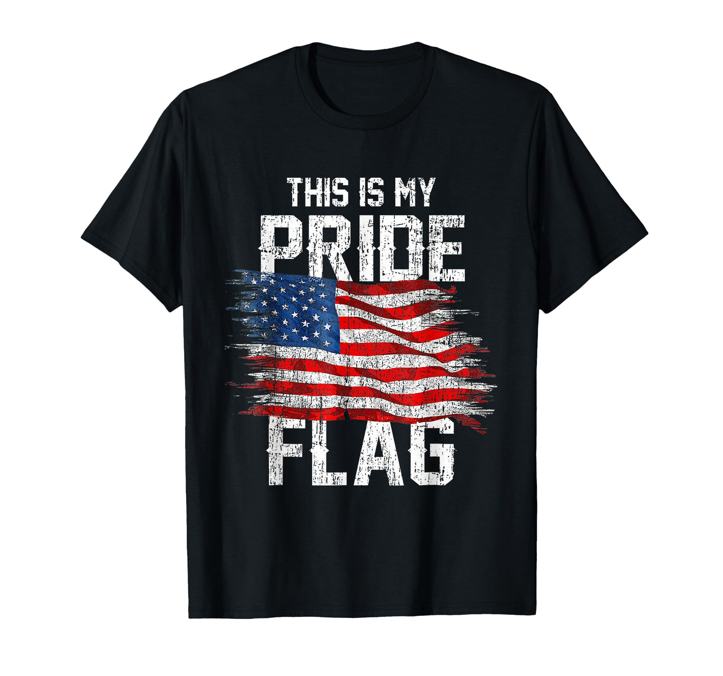 This Is My Pride Flag USA American 4th Of July Patriotic T-Shirt