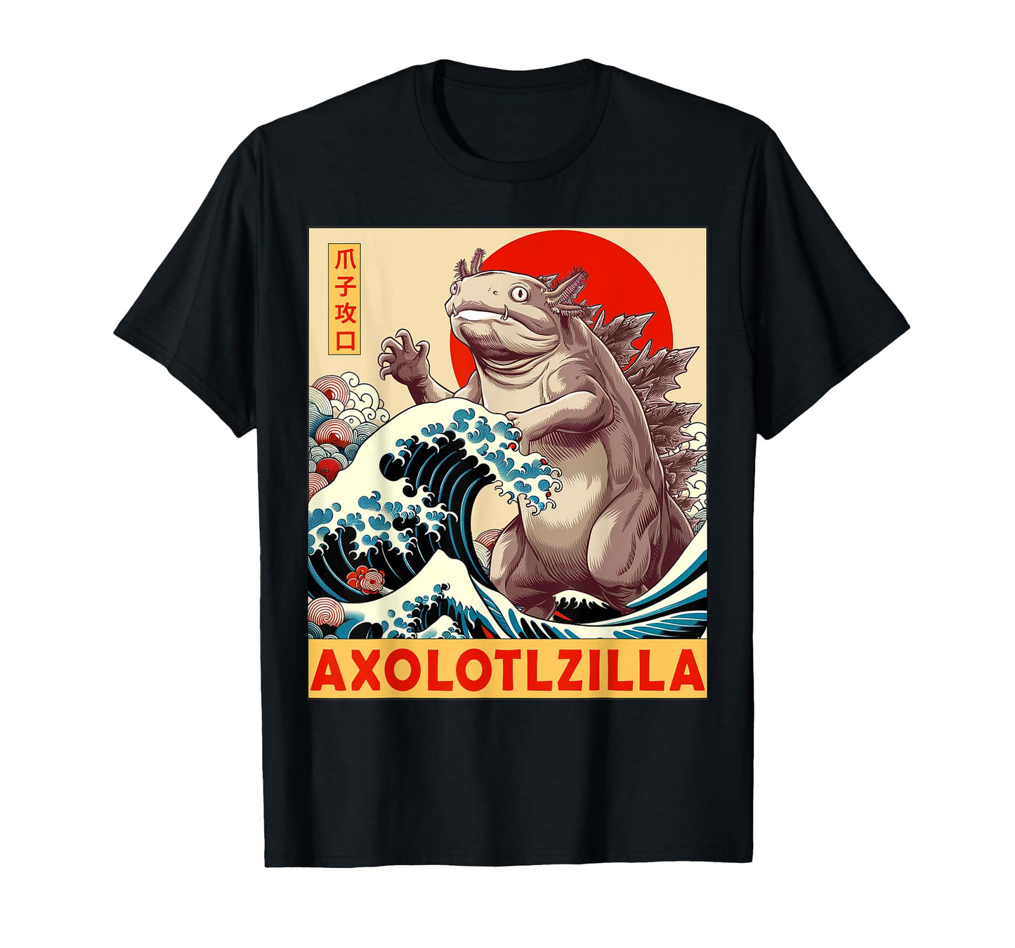 Axolotl Japanese Art Funny Axolotl Gifts For Men Women Kid T-Shirt
