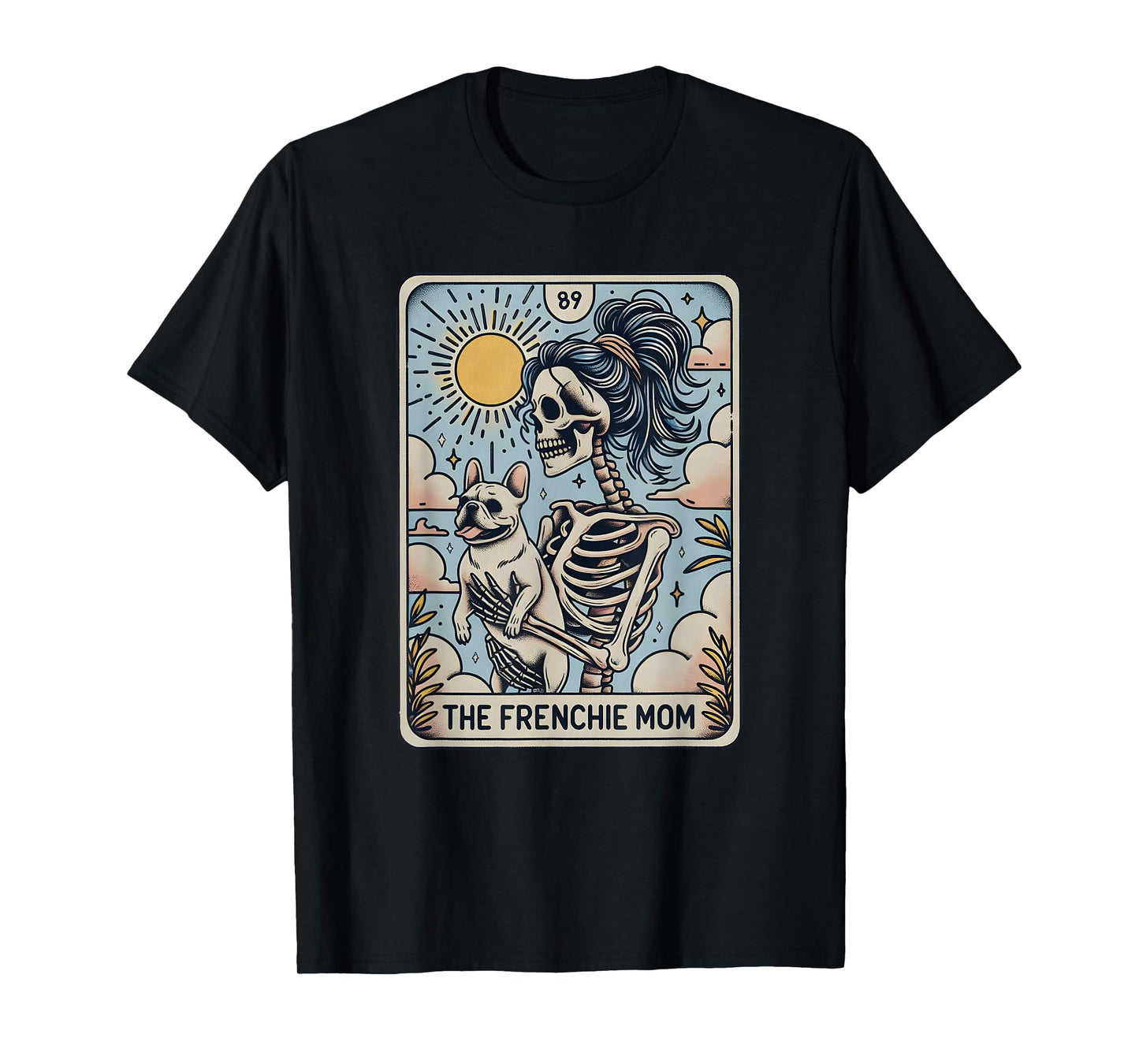 French Bulldog Halloween, French Bulldog Skeleton Halloween Men Women T-Shirt