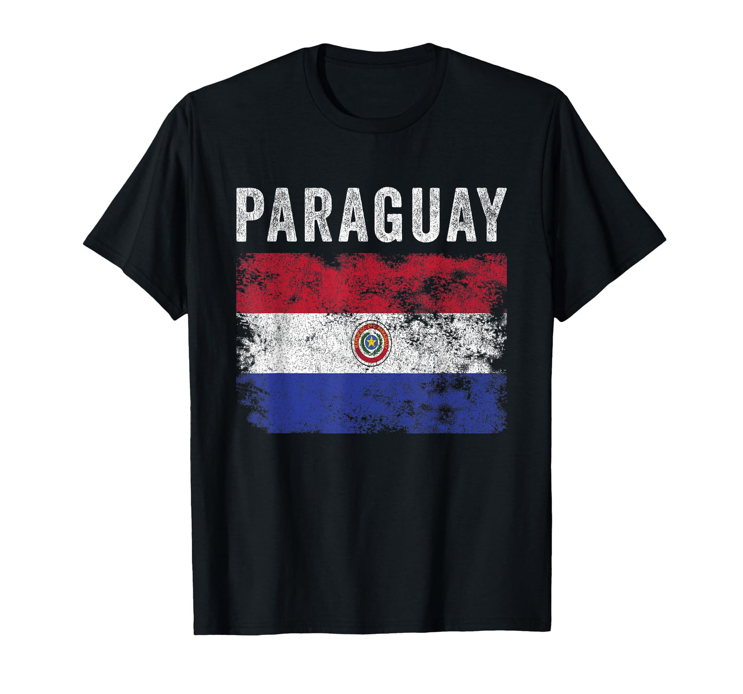 Paraguay Flag Distressed - Men Women Kids - Paraguayan Flag T-Shirt