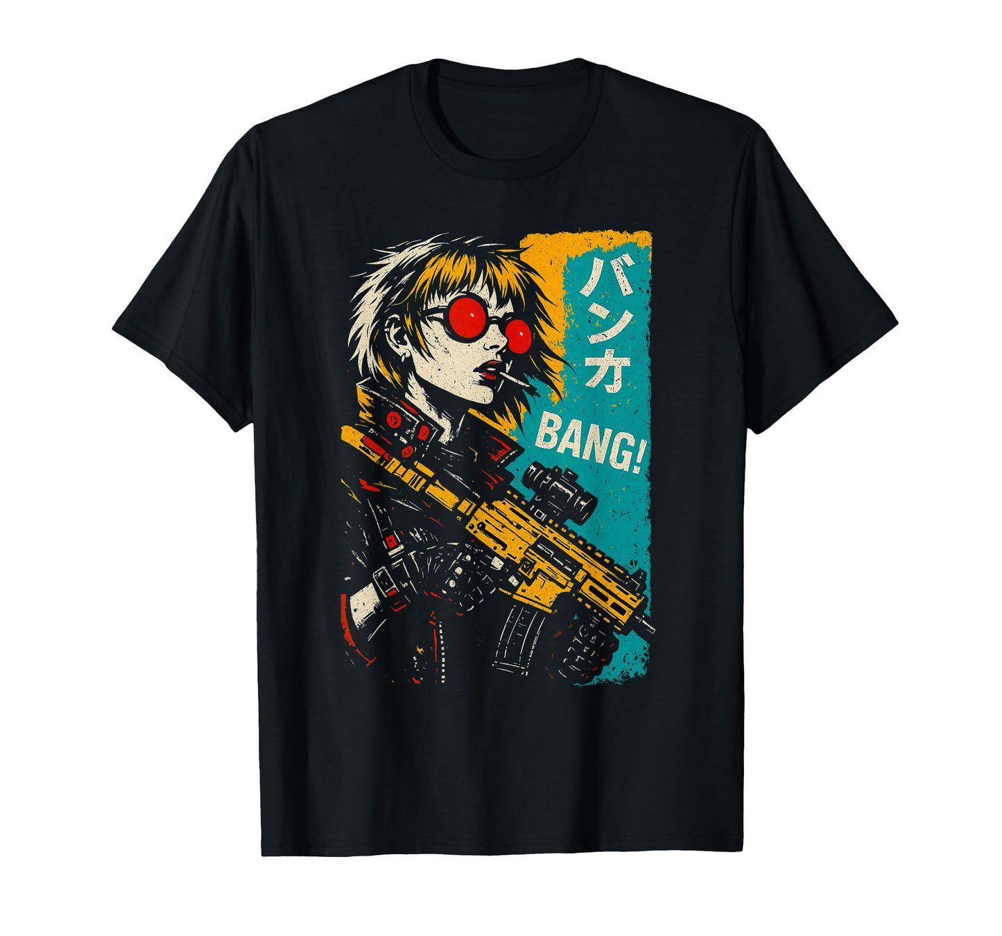 Japanese Futuristic Fashion | Retro Techwear | Anime Manga T-Shirt