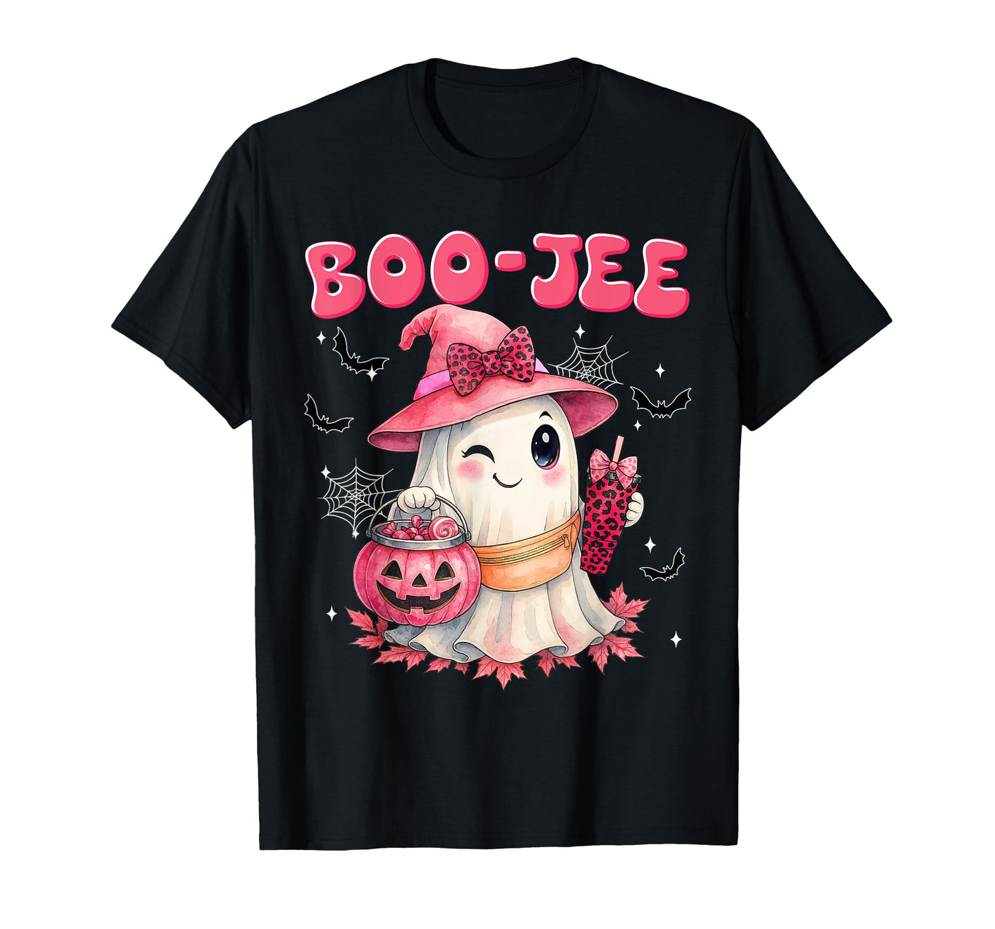 Spooky Season Cute Boo Jee Boujee Halloween Costumes Girls T-Shirt