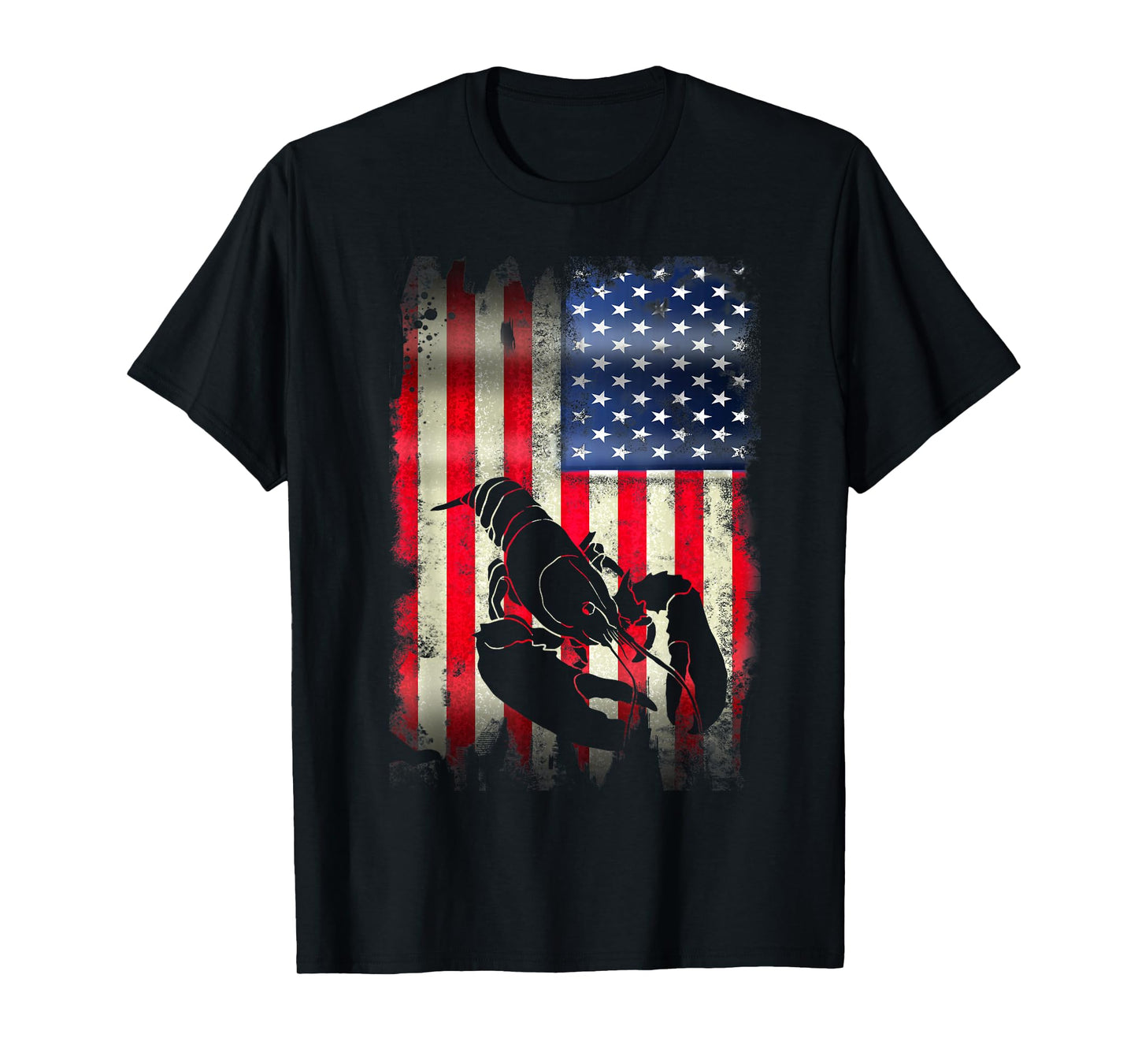 Lobster USA American Flag 4th of July Patriotic Merica T-Shirt