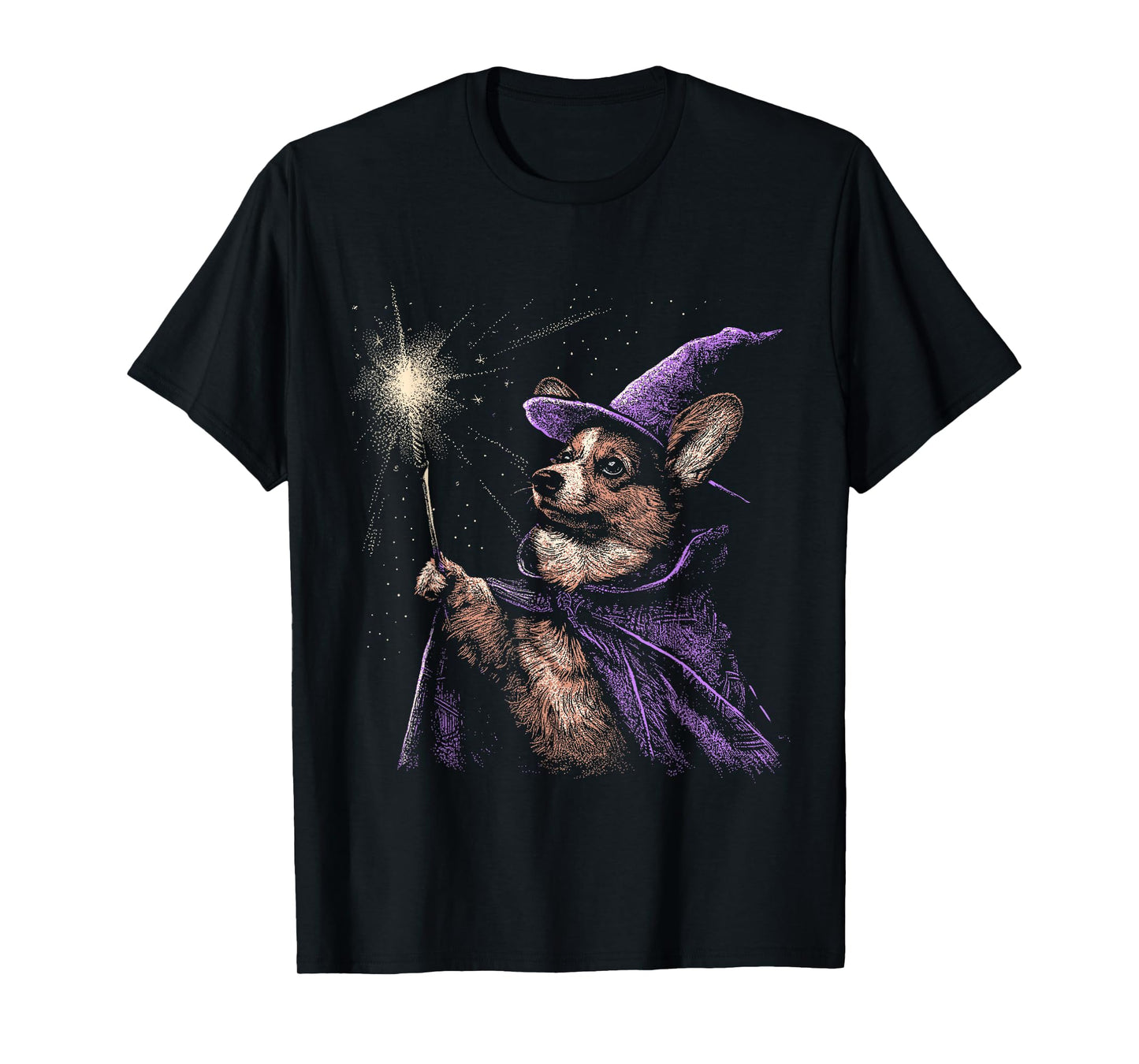 Wizard Corgi Shirt Magic Fantasy Dog Corgi Lover Magician T-Shirt