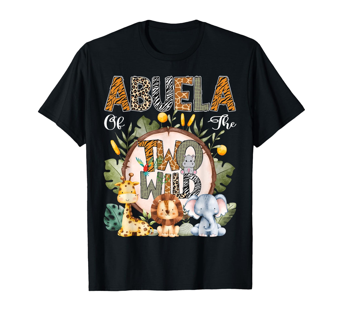 Abuela Of The Two Wild Animal Safari 2Nd Birthday Party T-Shirt