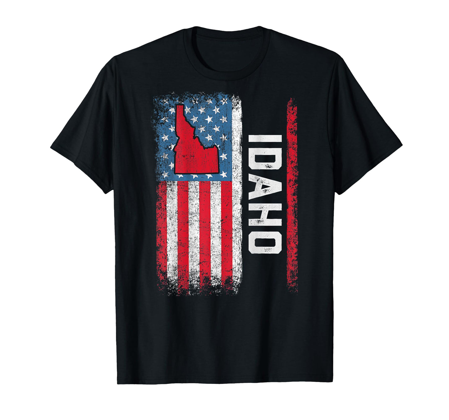 Vintage Idaho State USA Flag Shirt Idaho (On Back) T-Shirt