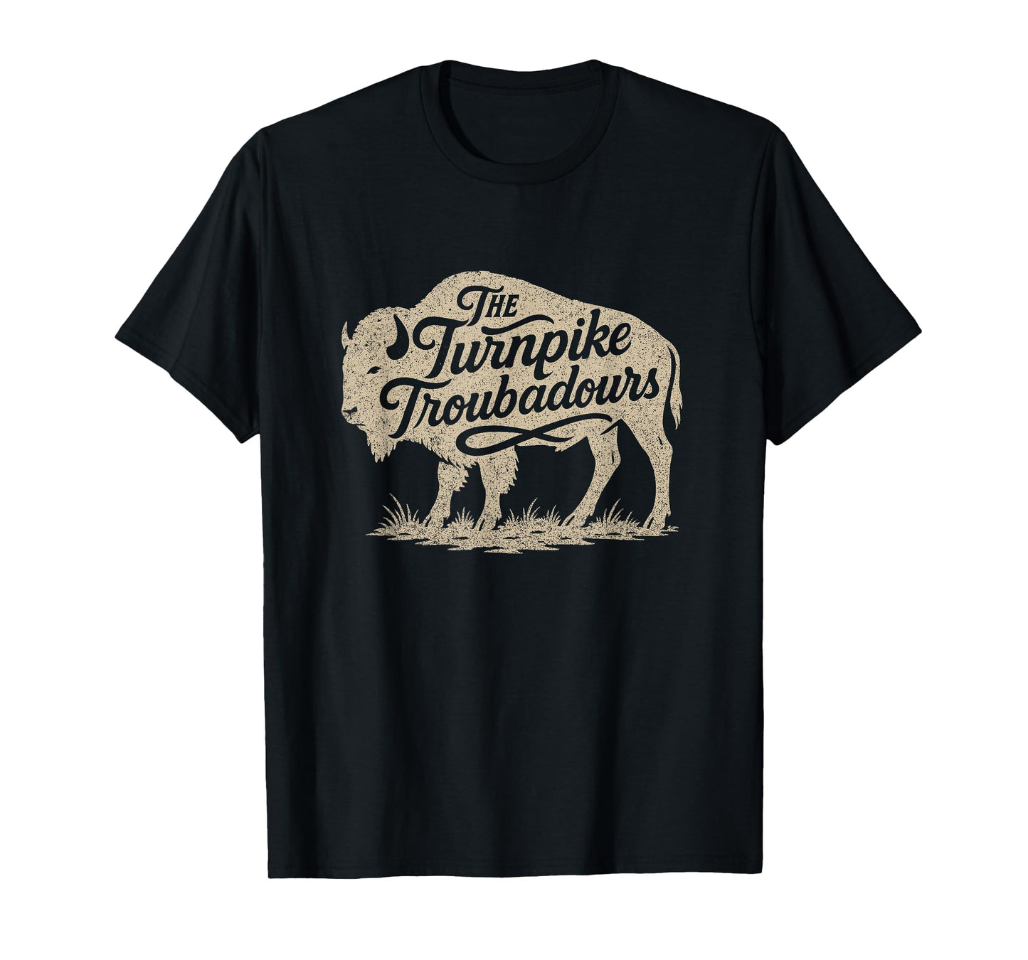 Vintage Turnpike Distressed Country Music Graphic T-Shirt