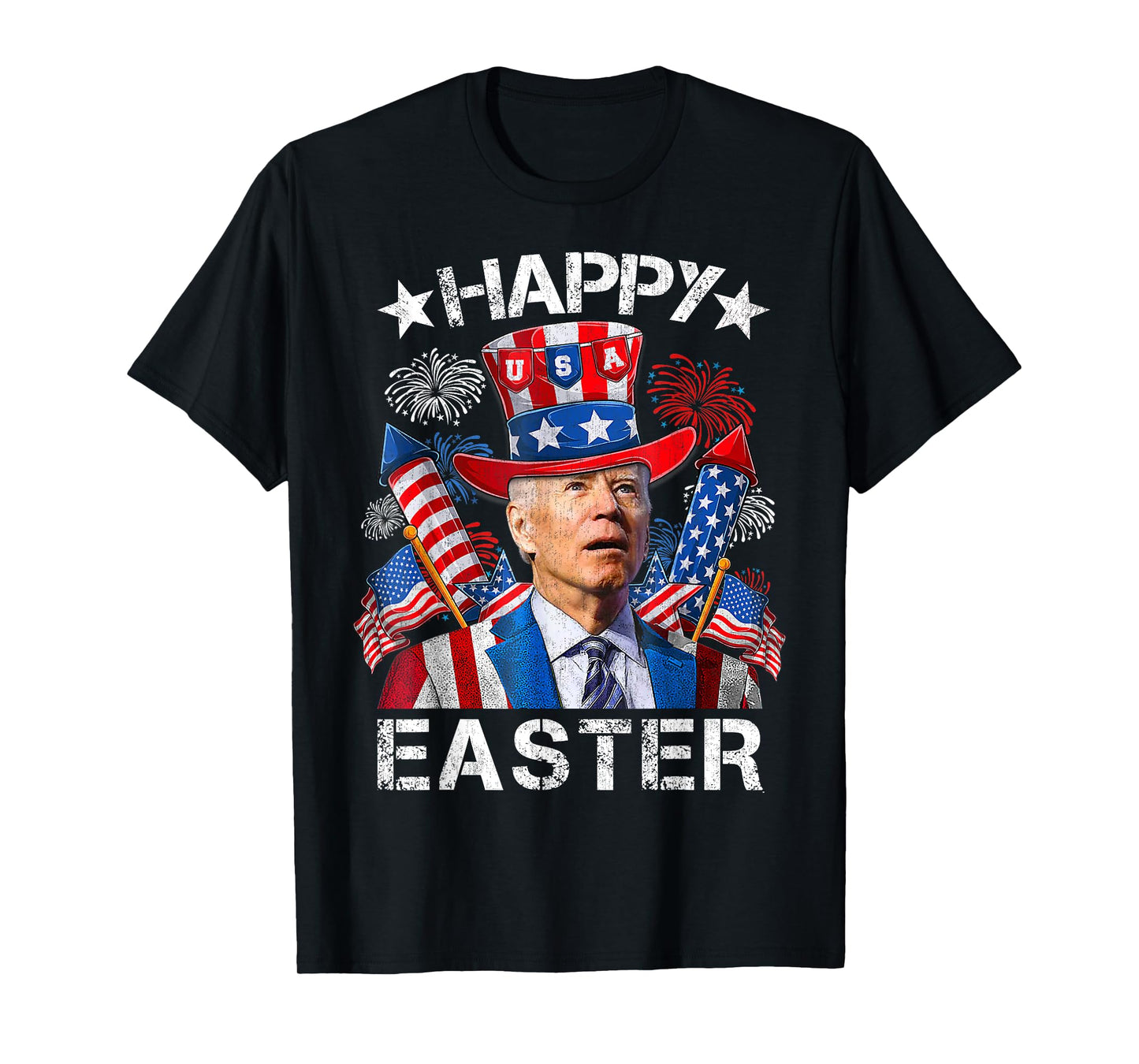Joe Biden Happy Easter For Funny 4th Of July Shirt Men Women T-Shirt