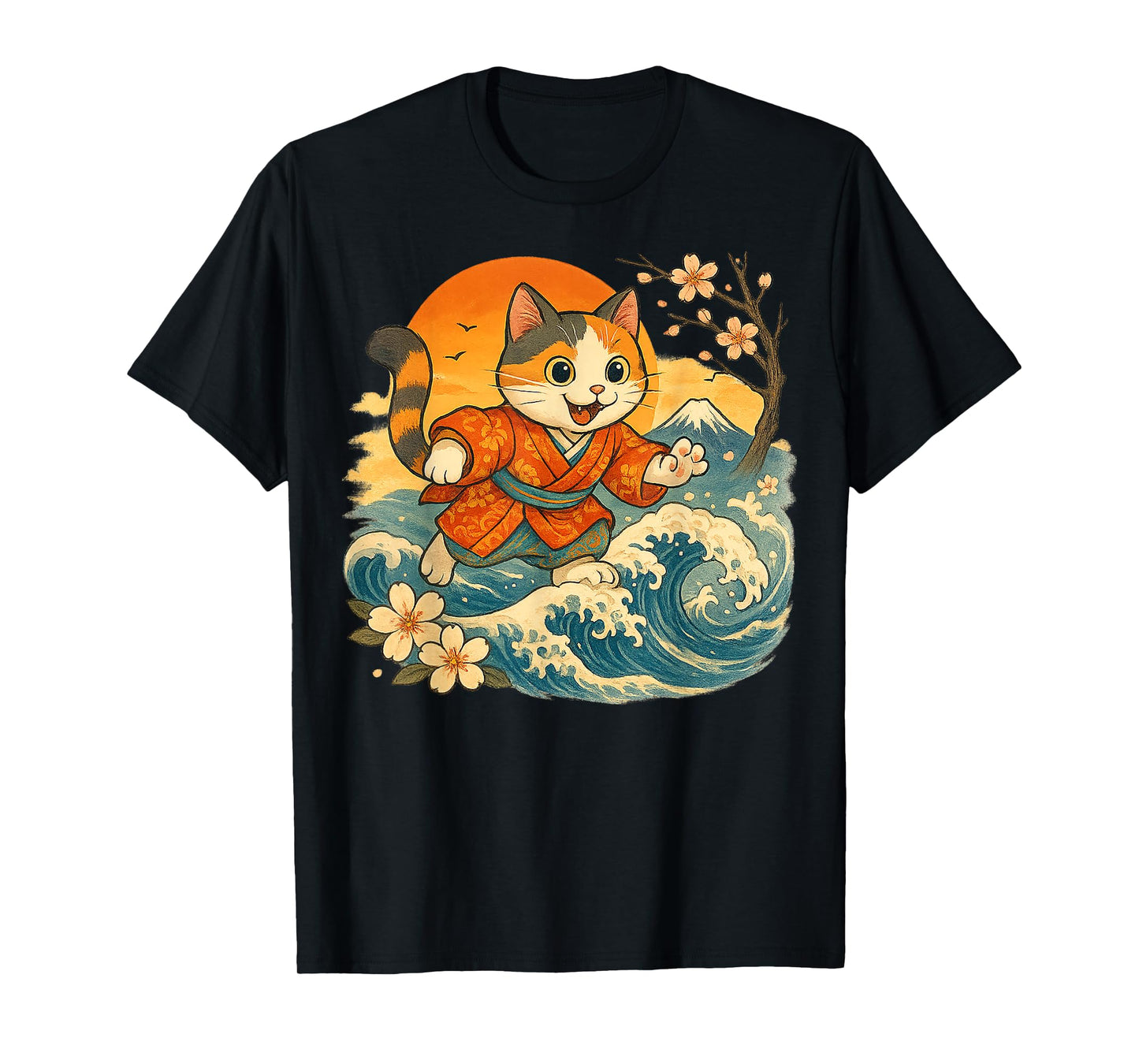 Kawaii Cat Anime Japanese Funny Art Gifts Men Women Kids T-Shirt