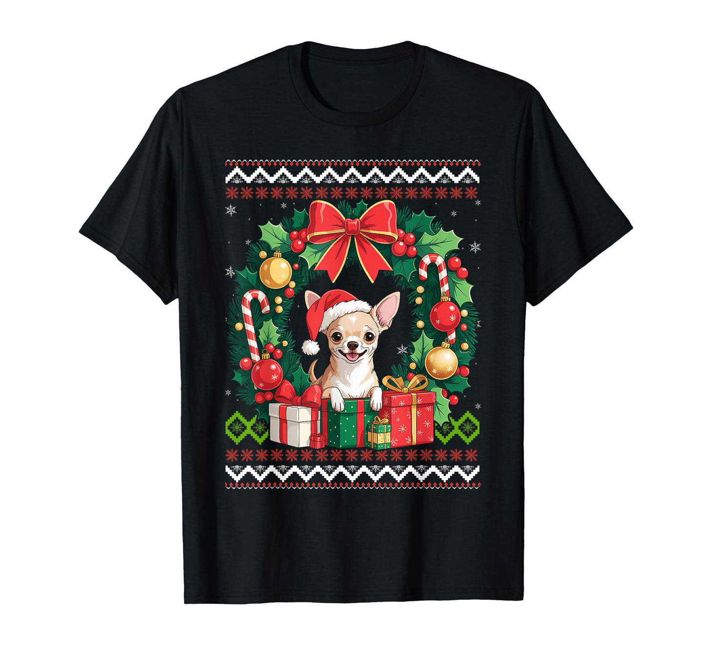 Chihuahua Dog Christmas T-Shirt