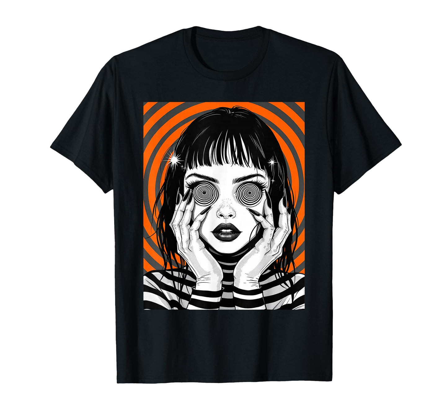 Horror Anime Manga, Aesthetic Japanese Creepy Kawaii Goth T-Shirt