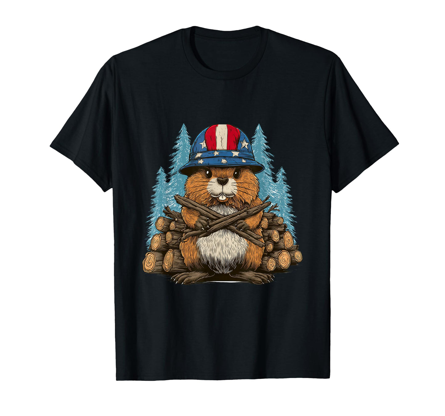 Pretty US Beaver Look T-Shirt