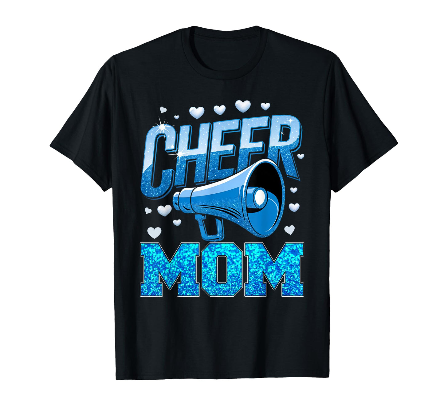 Cheer Mom Blue White T-Shirt