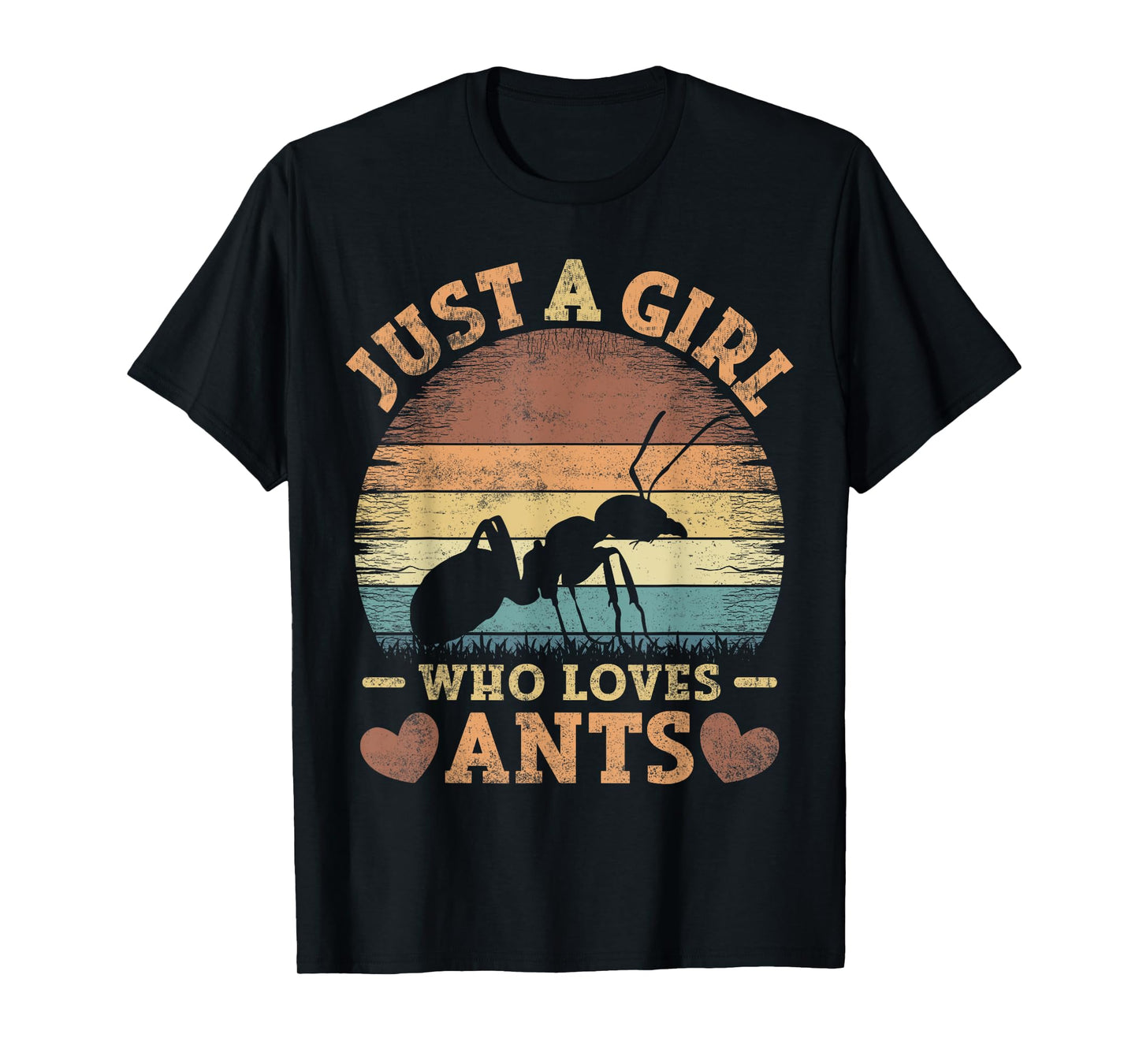 Ant Vintage Just A Girl Who Loves Ants T-Shirt