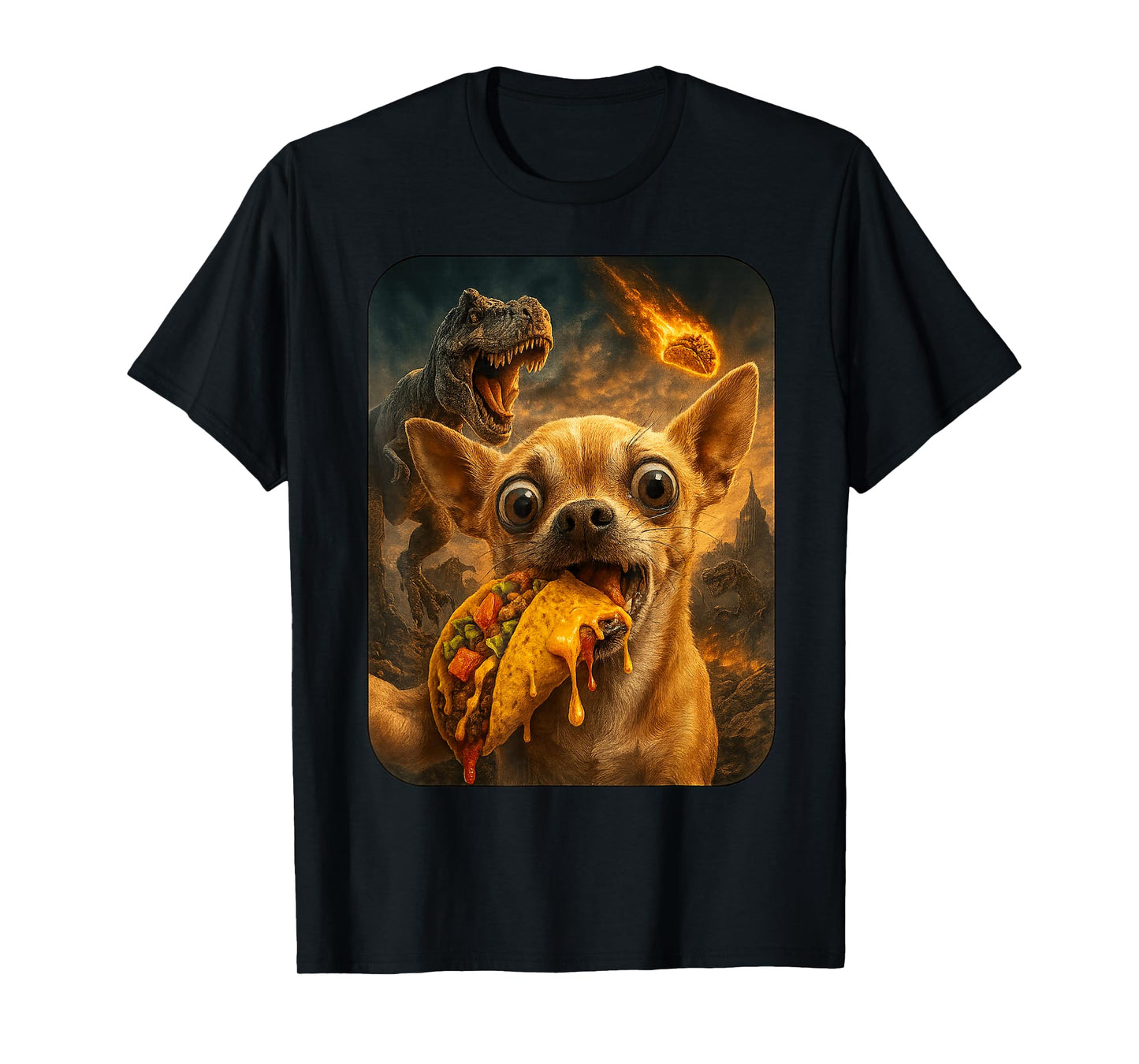 Chihuahua Shirt - Funny Dinosaur Taco Tuesday T-Shirt
