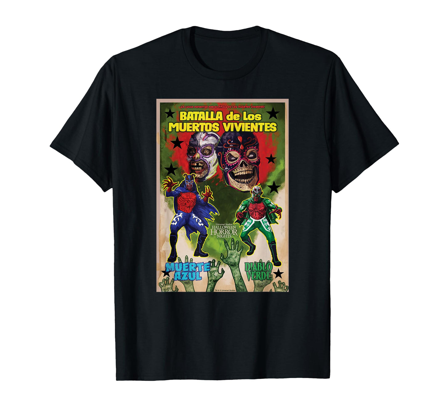 Universal Halloween Horror Nights Lucha Libre Zombies T-Shirt
