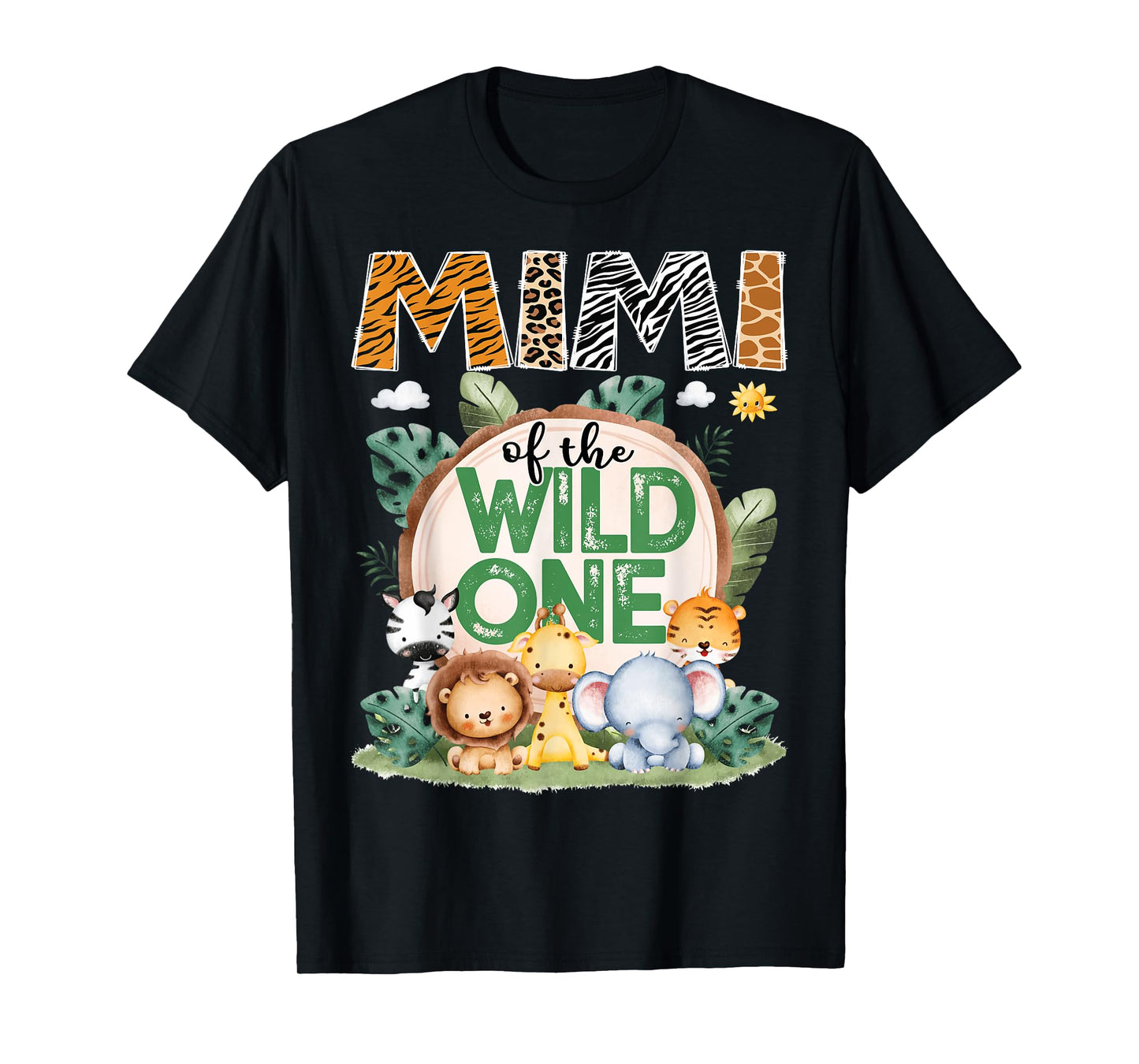 Mimi Of The Wild One Safari Jungle 1St Birthday Party T-Shirt