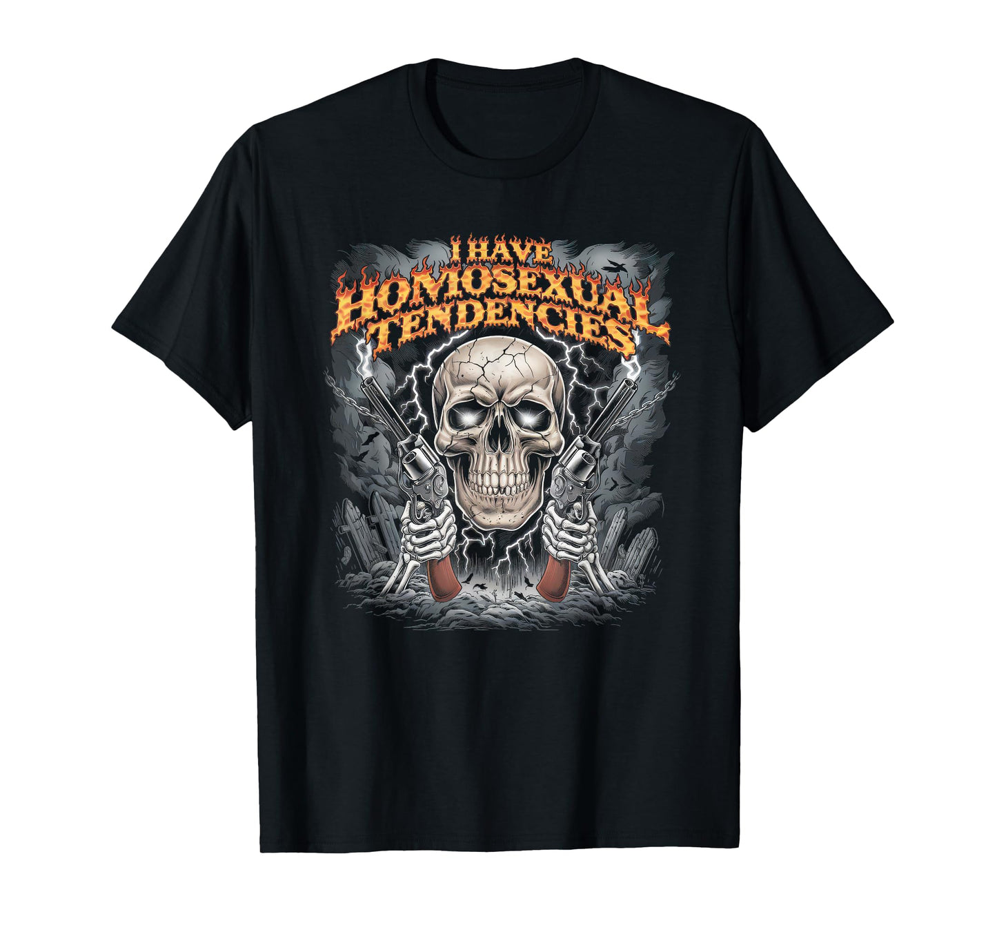 I Have Homosexual Tendencies Tshirt Men Funny Skeleton Meme T-Shirt