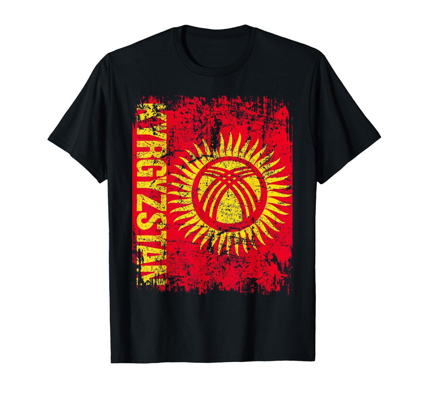 KYRGYZSTAN Flag Vintage Distressed KYRGYZSTAN T-Shirt