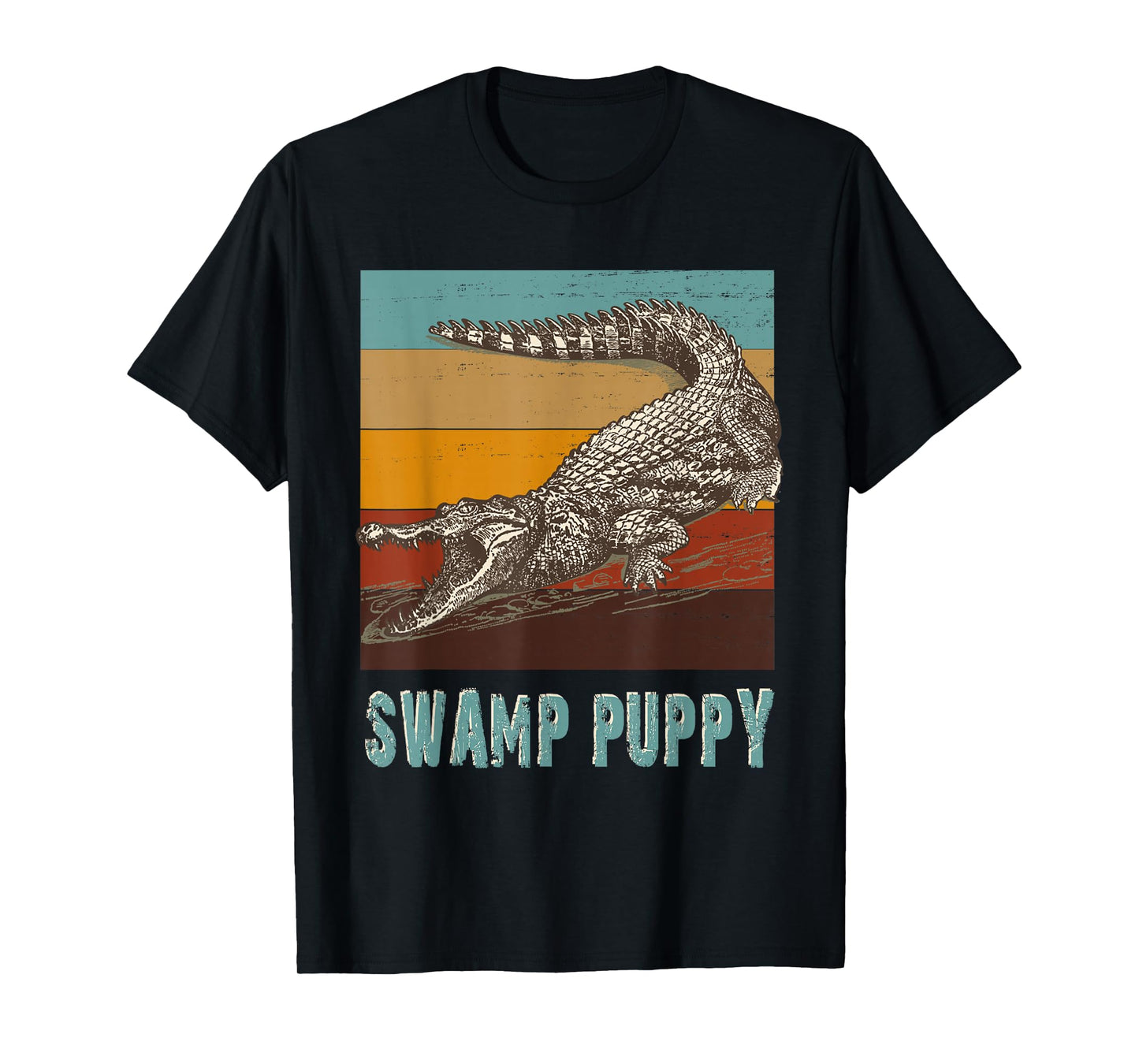 Quirky Swamp-Themed Alligator Everglades Swamp Puppies T-Shirt
