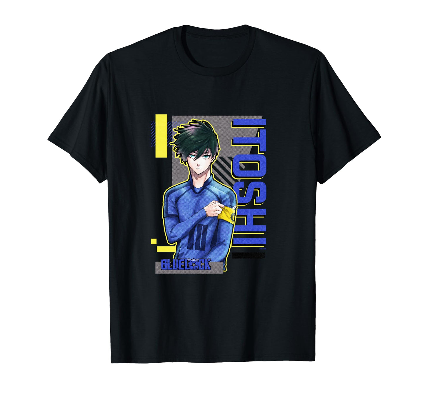 Blue Lock Rin Itoshi The Captain Big Chest Neon Portrait Long Sleeve T-Shirt