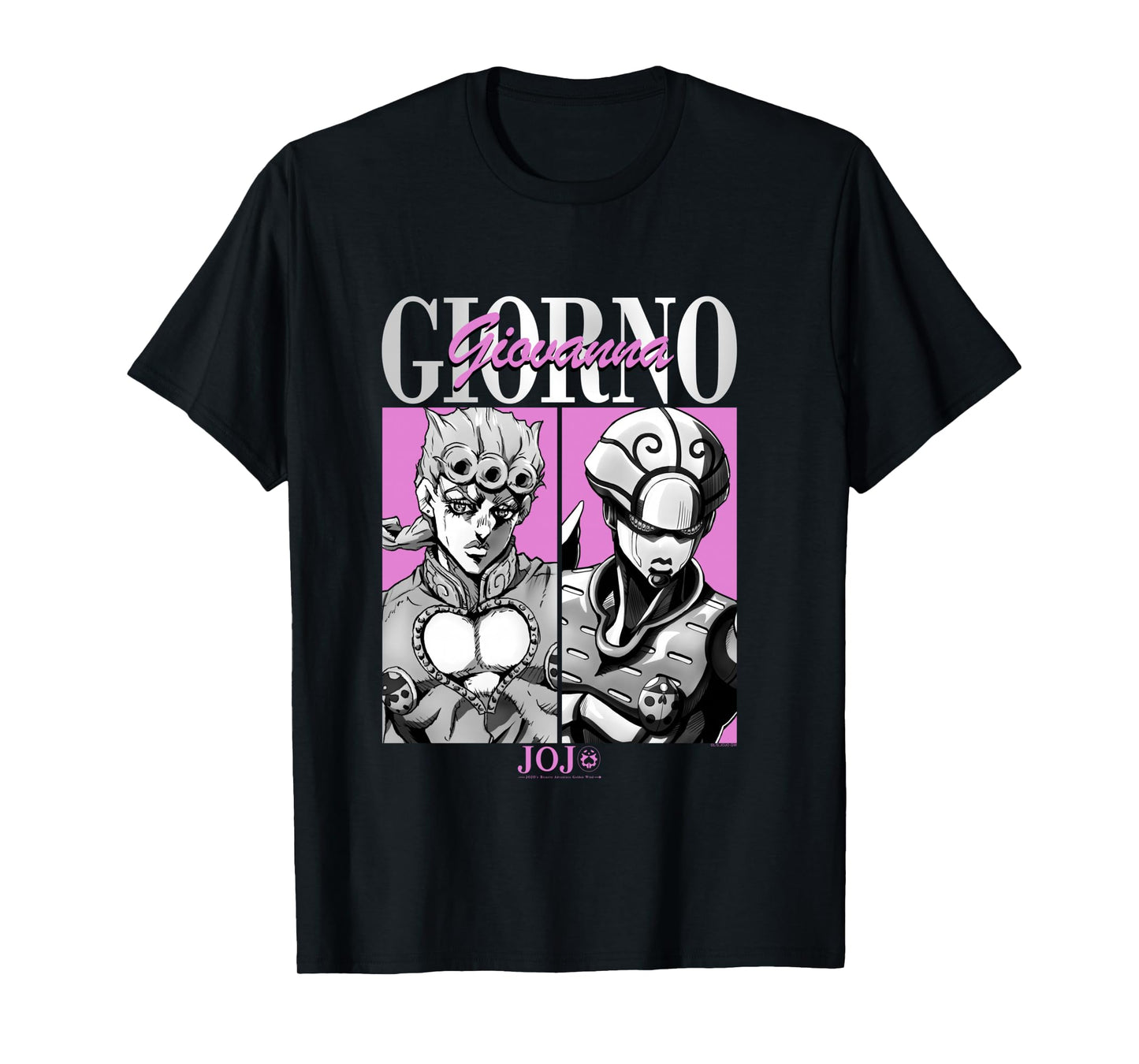 JoJo's Bizarre Adventure Giorno & Golden Wind Panels Anime Long Sleeve T-Shirt