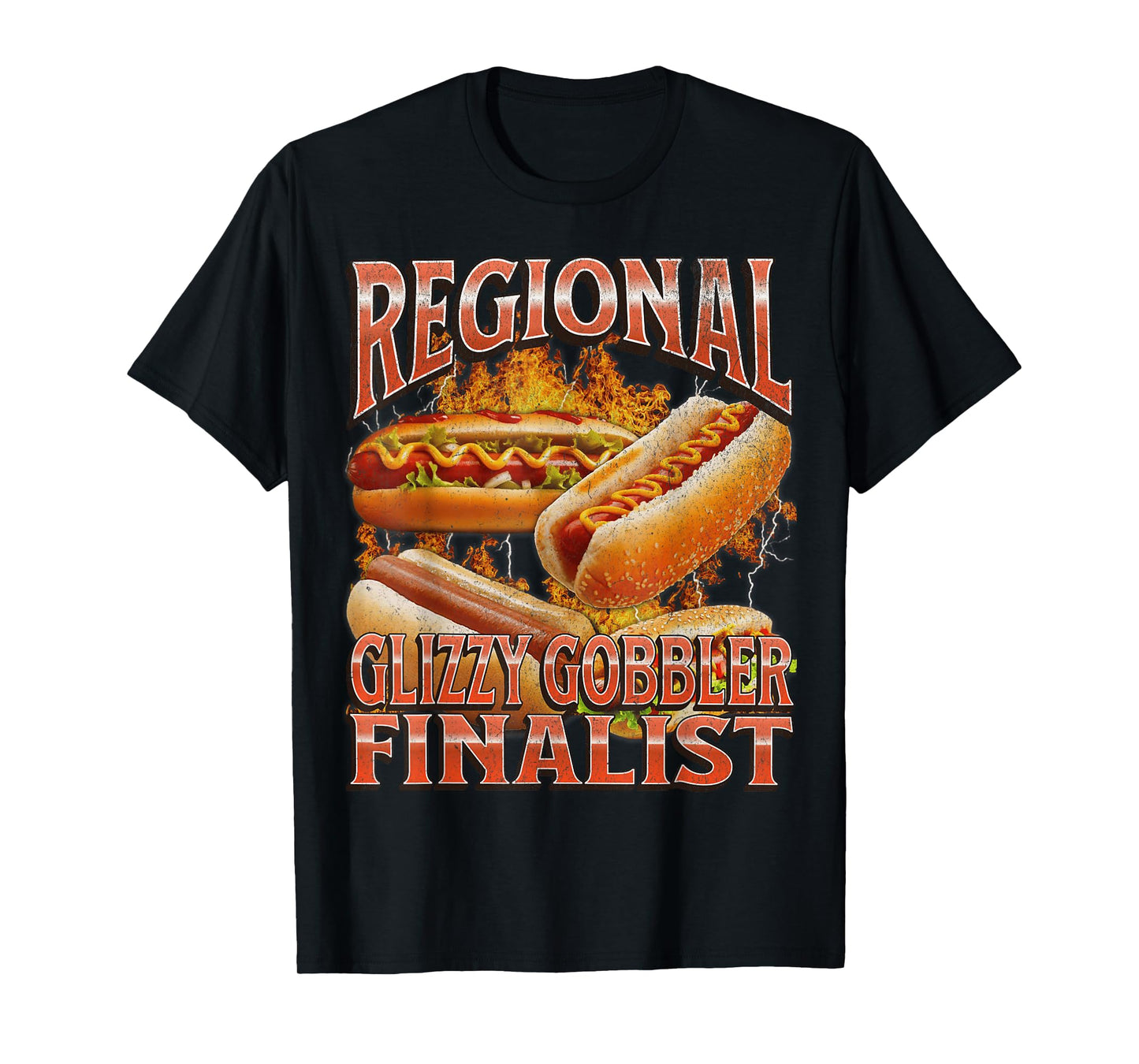 Glizzy Gobbler Funny Wiener Hot Dog Meme Bootleg Graphic T-Shirt for Men Women